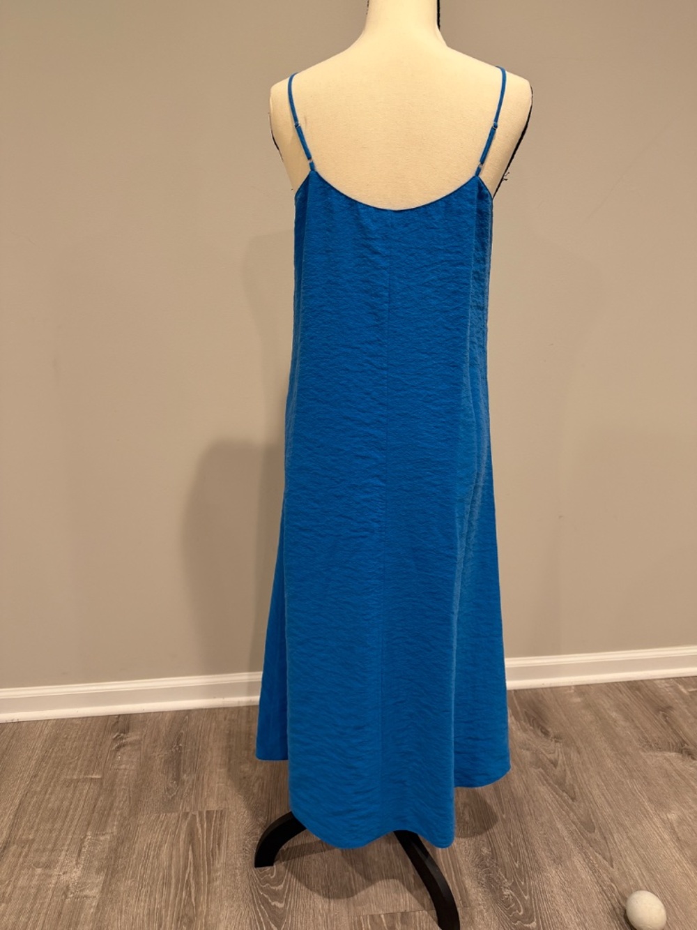 NWT Theory Easy Vol Slip Dress Jewel Blue Size P - Picture 2 of 5